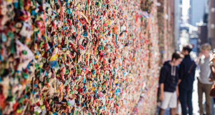 Gum wall, Seattle